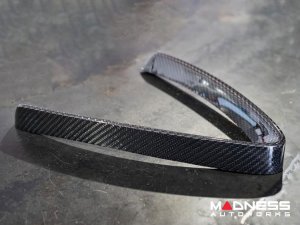 Alfa Romeo Stelvio Front V Shield Grill Frame + Emblem Frame Kit - Carbon Fiber - QV Model